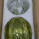 2 Pcs Green Glass Tulip Lamp Shades Small Flower Sconce Shade E26 Base 1.65" Top x 4.45" Dia. x 4.33" H Mini Lampshades Replacement for Floor Table Chandelier Decor Vanity Pendant Light Covers