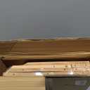 Bamboo Bread Box and Bread Storage, Corner Bread Box for Kitchen Countertop, Large Durable Black Single Layer Bamboo Breadbox