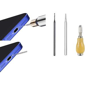 Damaged Screw Removal for Cell Phone, Broken Screw Extractor Set,2 Tungsten Steel Drill Bits(2.35mm) for Removing Stripped & Damaged Screws from Cell Phone, Laptops, Electronics, DIY Repair Tool Kit