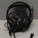 ZIUMIER Gaming Headset with Microphone, Compatible with PS4 PS5 Xbox One PC Laptop, Over-Ear Headphones with LED RGB Light, Noise Canceling Mic, 7.1 Stereo Surround Sound (Black)