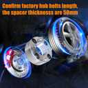 GAsupply 4x110 Wheel Spacers 2 inch, ATV Wheel Spacers Adapters 74mm Hub Bore with 101.25 Studs, Compatible with Honda, Suzuki, Bombardier, 2 Pack (silver)