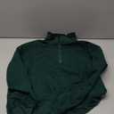 LEEDYA Womens Long Sleeve Half Zip Sweatshirts Oversized Casual Pullover Tops Fall Fashion Outfits 2025 Y2k Clothes (Medium, Dark Green)