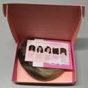 Molefi Hair Toppers for Women with Thinning Hair,18 Inch Long Layered Topper,Add Volume Synthetic Wiglets Pieces For Women 6.5"x6.5"Large Base for Daily Use (Ombre Blonde with Dark Root)