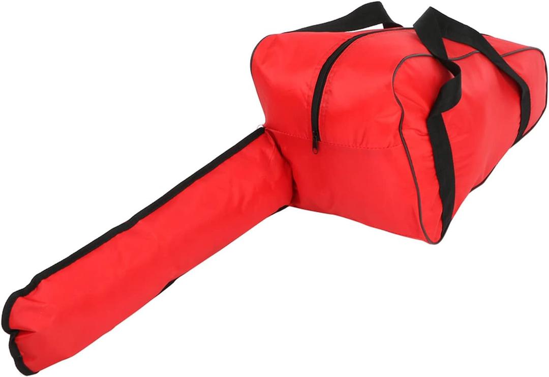 Walfront Chainsaw Carrying Bag Heavy Duty Oxford Cloth Portable Storage Case for 20in Chainsaws (20in-Red)