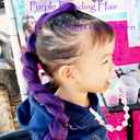 Purple Hair ExtensionsPurple Braiding Hair 26 Inch Pre Stretched Braiding Hair ExtensionsSuitable For Stage Parties, Christmas Gifts And Cosplay (1 Packs)