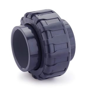Hydroseal PVC Pipe Fitting, 3" Union Jetstream, Schedule 80, Grey, EPDM O-Ring, Socket x Socket, F1970, SCH80 (3")