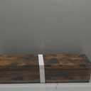 upsimples Floating Shelves for Wall, 23.6 Inch Shelves for Decor Storage Set of 6, Wall Mounted Wood Shelf for Bedroom, Living Room, Bathroom, Kitchen, Long Picture Ledge Shelves, Brown