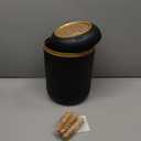 Pukomc Smart Sensor Wastebasket, Convenient and Hygienic Easy to Use, Technology Sensor Waterproof Wastebasket Plastic Trash can for Kitchen, Bathroom, Bedroom, Living Room, Office and Outdoor Black (1 Pack)