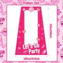 4.9 Ft Tall Life Size Hot Pink Stand-in Cardboard Doll Photo Booth for Girls Birthday Party Photoshoot Princess Doll Theme Party Decorations Girl Birthday Party Decorations Favors