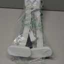 KIRKAS 24inch Large Half Moon Light for Nail Tech, 456 LEDs 3 Color Modes Infinitely Knob Arch Nail Light with Screen and Phone Holder Charging Function, Foldable Lighted Lamp for Manicure,Craft-White