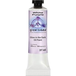 Glow Cubed Glow in The Dark Artist Professional Oil Paint Luminescent Phosphorescent Self-Luminous Paint (White Purple, 37 ml) (1.25 Fl Oz (Pack of 1)) Glow Cubed Glow in The Dark Artist Professional Oil Paint Luminescent Phosphorescent Self-Luminous Paint (White Purple, 37 ml) (1.25 Fl Oz (Pack of 1))