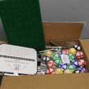 Sticky Golf Chipping Game Set - 6x6 ft Metal Frame Option with Adjustable Clubs, 25 Sticky Balls, Turf Chipping Mat & Scoreboard - Backyard Golf Target Game for All Ages for Indoor/Outdoor Practice