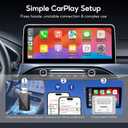 Wireless CarPlay Adapter Convert Factory Wired CarPlay to Wireless, Zero Latency, Mini Plug & Play Design with Stable Connection USB-A/Type-C for iOS 10+ & 2016+ Cars, Black