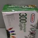 PREXTEX Multicolored Christmas Lights with Green Wire, 60 Feet, 300 Lights, Colorful String Lights Indoor or Outdoor - Incandescent String Lighting for Christmas Tree Decorations for Fences and Patios