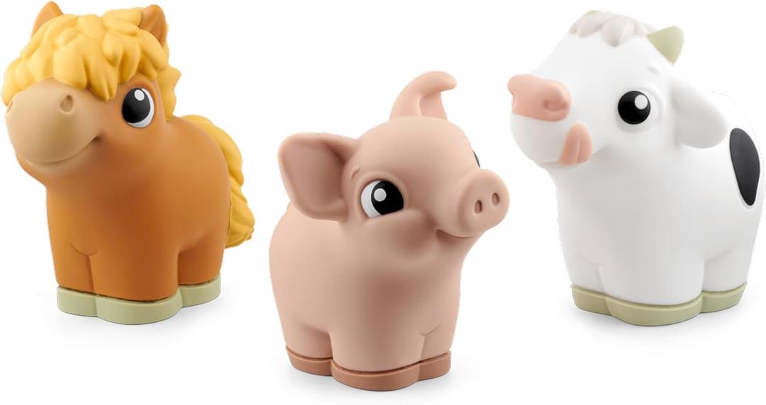 Tonies My First Farm Set - Cow, Pig and Horse Soft and Squeezable Audio Toy Figurines