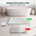Extra Large Diatomaceous Earth Stone Bath Mat (32" x 20") | Off White XL