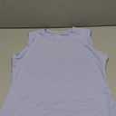 Womens Double Lined Racerback Tank Tops Sleeveless High Neck Fitted Basic Shirts, M