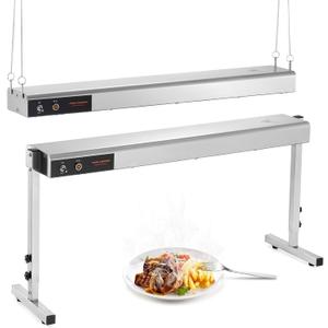 36 Inch Food Heat Lamp, 1000W Commercial Food Warmer Electric Heating Lamp Overhead Stainless Steel Catering Heat Lamps for Buffet Restaurant Parties, 110V