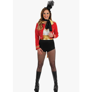 fun shack Womens Circus Ringmaster Costume, Lion Tamer Outfit for Women, Ringmaster Dress for Themed Parties, Size L