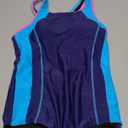  Womens One Piece Sport Swimsuit Water Aerobic Bathing Suit Lap Swimwear Size 16