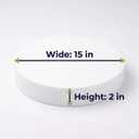 FromJennWithLove 15x2 Inch Cake Dummy – 15in Round Styrofoam Form, 2in Tall – USA-Made for Decorators, Bakers & Fake Cake Displays