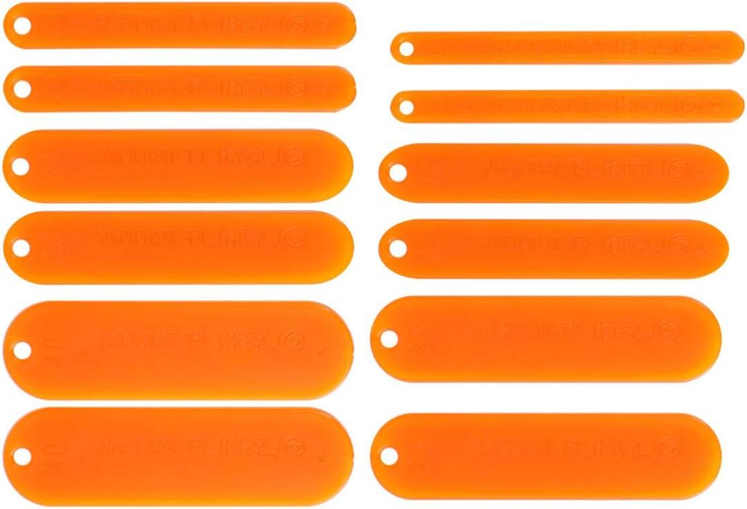 BESPORTBLE 12pcs Fishing Netting Needle Shuttle Plastic Fish Net Repair Tools for Fisherman Weaving Sewing Knitting Home Supplies