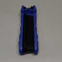 12-Piece Large Folding Hex Key Set Metric (1.5-12mm), Heavy Duty Allen Wrench Set, Portable Tool for Archery, Bike Repair, Furniture, and Basic Home Maintenance (Blue)