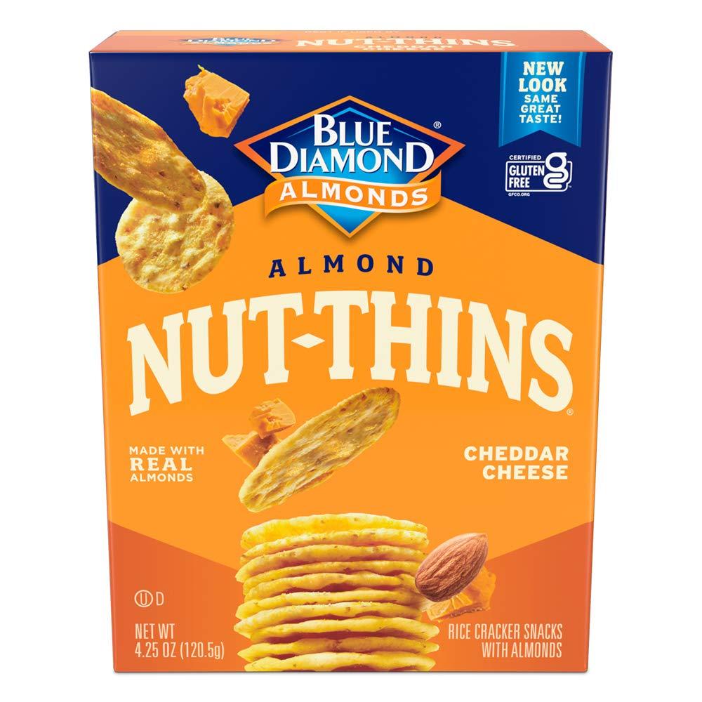 Blue Diamond Almonds Nut Thins, Cheddar Cheese, 4.25 Oz (EXP 07/30/26)