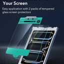 ESR 2 Pack Screen Protector for iPad Pro 11 Inch M5/M4 (2025/2023) Screen Protector, Tempered Glass Film with Easy Application Tray, Scratch Resistant, HD Clarity