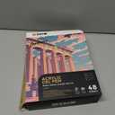 48 Colors 3D Acrylic Gel Pens & Black Paper Sketchbook for Drawing, 1mm Fine Point Acrylic Ink Pen, Opaque Archival Ink Pens for Black Paper Drawing, Sketching, Illustration, Card Making