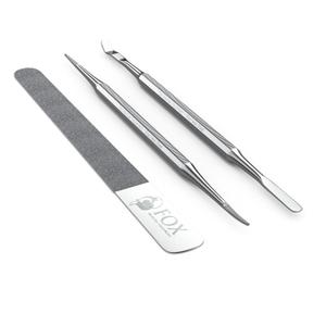 Ingrown Toenail Treatment Kit  Diamond File & Professional Toenail Lifter Tool  Surgical Stainless Steel Set for Pain-Free Relief, Precision Pedicure & Safe Nail Care