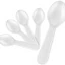 Stock Your Home 400 Count 3-Inch Plastic Mini Taster Spoons - Perfect for Sampling, Desserts, and Parties, Disposable and Durable Utensils