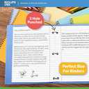 Wide Ruled Loose Leaf Paper Wide Ruled Notebook Paper Lined Writing Filler Paper 10.5 x 8 56 gsm 1800 Sheets 150 Sheet Per Pack (12 Pack)