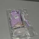 UnnFiko Wallet Case Compatible with iPhone 11, Cute Light Luxury Bag Design, Purse Flip Card Pouch Cover Soft Silicone Case with Handstrap Long Shoulder Strap (Purple, iPhone 11)