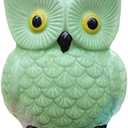 ZCHING Cute Owl Ceramic Piggy Bank Personalized Money Saving Bank for Kids Girls Nursery Gift Decor