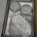 RVGUARD RV Flying Insect Screen for RV Water Heater Vent Cover Protects from Insects Stainless Steel Mesh with Installation Tool and Silicone Rubber (4 Pack)