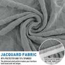 2025 Stretch Cushion Cover for Sofa, Individual Couch Sofa Seat Covers Removable & Washable, Sectional Couch Cushion Slipcover Replacement, Unique Fashion Pattern Soft Cozy Durable (3Pc, Light Gray) (Promo- Light Grey)