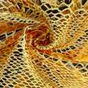 ONEART | Snake Skin Texture Faux Leather Fabric 54" Wide, Soft Embossed Vinyl for Sewing Crafts and Home Upholstery, Sold by Separated Yard (Yellow)