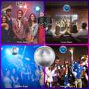 Disco Ball with Motor and Light, 4 Colors Light with 18 LED Beads, 5/8/10/15 RPM Rotating Motor with 6" Mirror Ball Remote for 70s 80s DJ Club, Wedding, Birthday, Party Essential