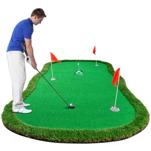 Wekin Golf Putting Green,5x10ft Thickening Professional Large Golf Putting Mat with Realistic Turf for Indoor & Outdoor, Golf Game Practice Equipment