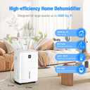 DEVERSE Max 80 Pints Energy Star Dehumidifier for Home/Bedroom/Basement, 5000 Sq.Ft Coverage, with Drain Hose, Smart Humidity Control & Large Tank