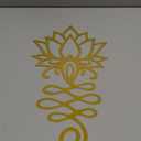 Lotus Flower Wall Decor Gold Metal Yoga Wall Art with Lotus Design, Spiritual Home Dcor Sculpture for Meditation Spaces, Living Room, Bedroom, Office