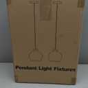 2 Pack 7.2-Inch Globe Pendant Lights, Mid Century Brushed Nickel Pendant Light Fixtures, Globe Pendant Lights Kitchen Island with Milk Glass Shade Hanging Fixture for Dining Room Bulbs not Included