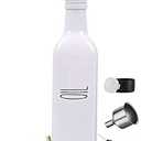 VICUKIE Olive Oil Dispenser Set For Kitchen, 17oz Glass Olive Oil Dispenser Bottle With Pour Spout, Farmhouse Olive Oil Dispenser Bottle For Kitchen, White Farmhouse Kitchen Decor (1 white)