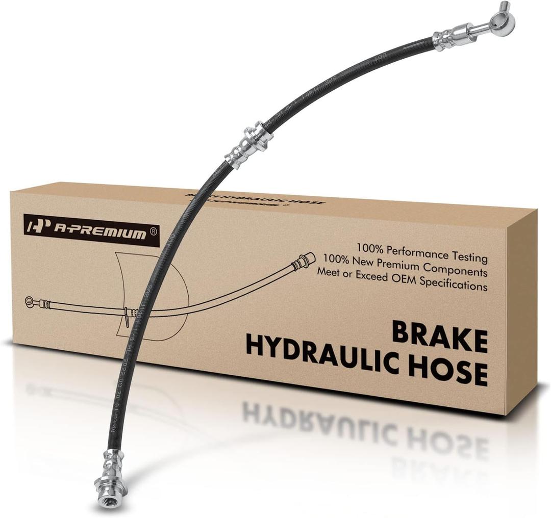 A-Premium Front Passenger Brake Hydraulic Hose Compatible with Select Nissan Models - Maxima 2016 2017 2018 2019, 3.5L - Replace# 462104RA0B