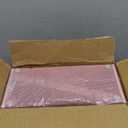 Hanging File Organizer, Letter-Size File Holder Filing Box with 5 Hanging Folders, Metal Mesh Desk File Folder Storage(No Assembly Required) (Pink, with 5 Grey Folders)