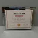 Hoikwo 8.5 by 11 Picture Frames, 10 Packs 8.5x11 Silver Glass Certificate Frames for 8.5 x 11 Document Diploma Award, Only for Tabletop Display Vertically or Horizontally