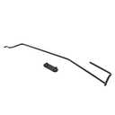 GaeaAuto Hood Safety Latch Catch Rod and Retainer Clip Kit fit for Dodge Ram 1500 2500 3500# 55275850AB 5143056AA