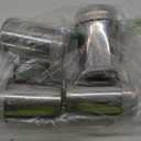 CUSINIUM 14 Ounce Powdered Sugar Shaker Duster With Handle - Fine Mesh - With Plastic Cap - Pack of 4 (Silver)