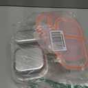 Palksky Lunch Containers Meal Prep Containers Stainless Steel, 2 Compartment Food Storage Containers with Leak-Proof Lids, Reusable Airtight Bento lunch Boxes, Kitchen Storage, Freezer (4 Packs)